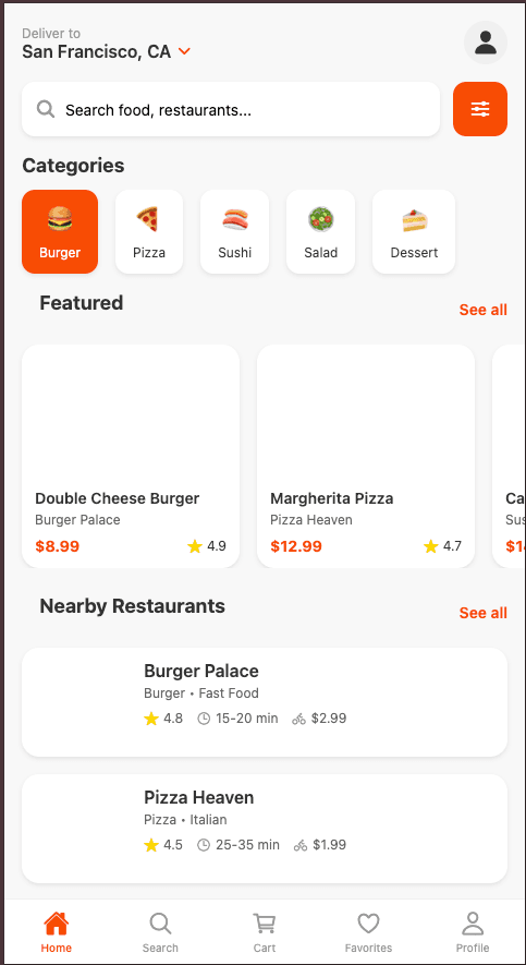 Food Delivery App